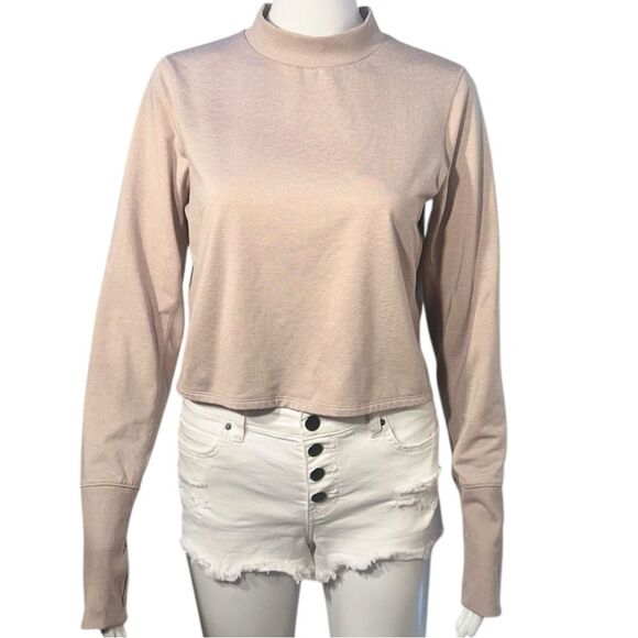 Taupe Old Navy Cozecore Mock Neck Top - Picture 5 of 10